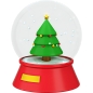 glass ball-angle-2 - 20款圣诞节3D图标合集素材下载 Christmas 3D Icon Set .C4D .figma