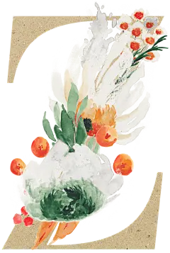 水彩油画野花植物花卉颜料海报手账剪贴画透明背景免抠PNG (128)