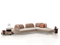 Corner sectional fabric sofa PAPILO | Corner sofa by Ditre Italia