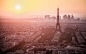 城、 巴黎、 巴黎、 法国，法国、 埃菲尔铁塔、 日出、 早上视图雾 壁纸