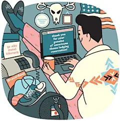 全网流行的线性插画，深度实操详解，手残党也能玩！_人物 : 大家好，我是最近沉迷于麻辣王子的村口蓝贵莲，因为工作室的小米锅巴已经被我们吃光了。 这种粗描边线性风格的插画，难度虽小但适用范围很广，最主要的是，没有手绘基础的同学，只要动动你的小鼠标，也能完成下面…