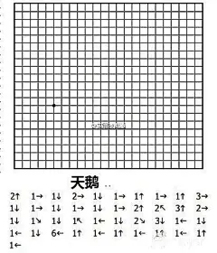 以小黑点为起点，沿着横竖网格线，根据数字及方向指示，画出可爱简笔画！画画减压释放一下吧~#手帐素材插画手绘##简笔画# ​​​​