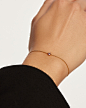紫色版 Asana 手链 - 925 sterling silver / 18K gold plating
