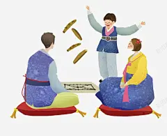 下棋的父母 温馨 融洽 血缘 观看下棋卡通 韩国人 元素 免抠png 设计图片 免费下载 页面网页 平面电商 创意素材