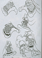 古代人物线描