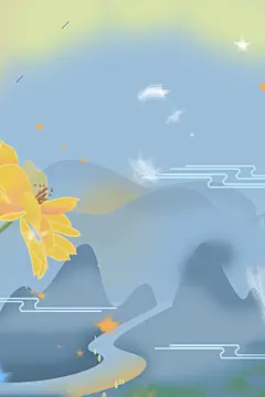 卡通唯美手绘梦幻风景插画女孩麋鹿鲸鱼森林梦境PSD模板设计素材