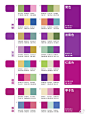 一组详尽的紫色系配色设计方案，附加色值，收藏转需吧！