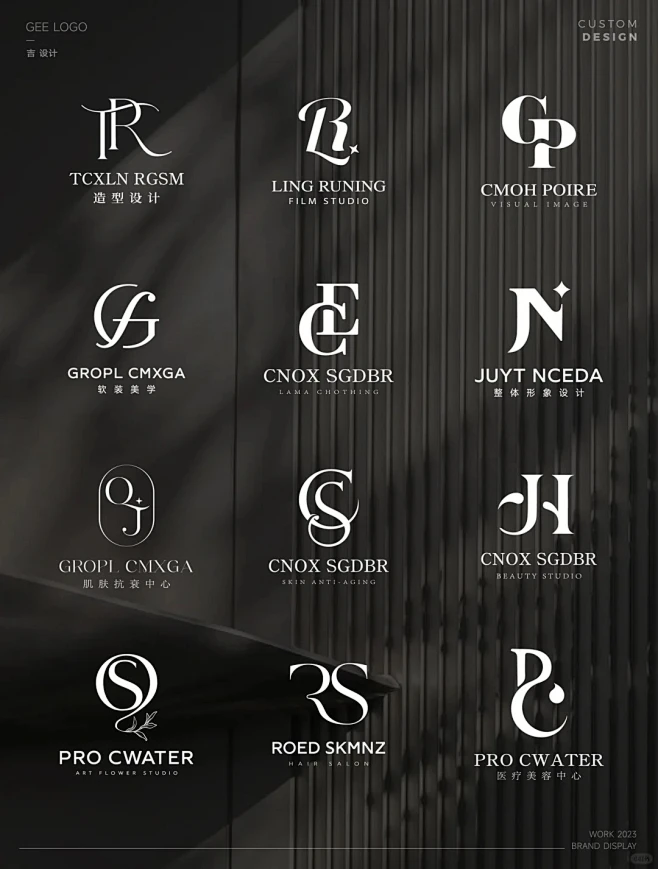 高级感字母组合logo合集_1_吉吉品牌logo设计_来自小红书网页版-花瓣网