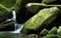 General 1920x1200 nature landscape waterfall rock stones long exposure stream moss