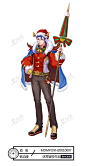 库丘林圣诞限定|同人|库丘林|圣诞节|FGO-角色原画作品图片素材