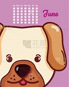 概念,狗,日历,卡通,性格,创造力,图像,矢量,抽象,月