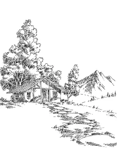 风景手绘 - 小红书
