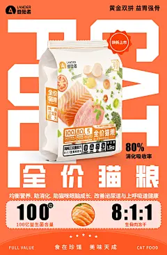 珍馐佳肴海报，猫-功效