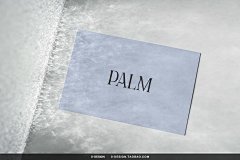 6款水晶长虹玻璃光影反射名片卡片设计贴图ps样机场景展示效果图
