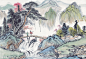 高清印刷用山水画