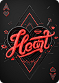 spade heart club diamond  Poker type 3D lettering c4d