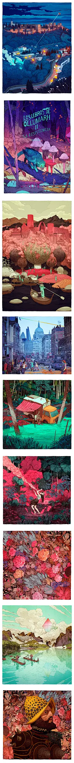 西班牙插画家 Jon Juarez ​绘画作品