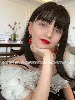 复古个性做旧夸张气质长款大红色大桃心爱心形耳环耳钉坠女网红-淘宝网
