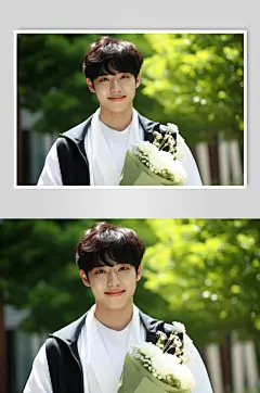 AI数字艺术高考照片毕业学生摄影图