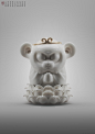 Monkey ZEN(porcelain version), Zhelong Xu : Rendered with V-Ray
The Chinese people believe that inner peace  is the highest realm of life. Too much artworks depicted monkey king(SUN GOKON)  as a Ape who has full of violence. But in fact is not. He is a Bu