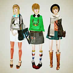 ❥闺蜜壁纸 森女文艺范-清新学院风-复古街头-轻摇滚...