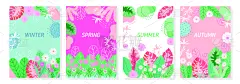 秋天,夏天,环境,花朵,幸福,贺卡,自然,抽象,节日,季节