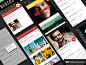 Netflix Series Android App UI设计 矢量素材 界面设计 - 