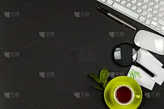 白色,计算机,书桌,办公室,贮藏室,桌子,黑色,贺卡,留白,面无表情