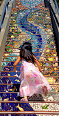 彩虹般的阶梯（旧金山）(原图尺寸：408x800px)