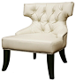 Baxton Studio Taft Leather Club Chair traditional chairs