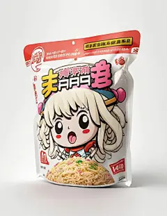 日本方便面包装插画设计