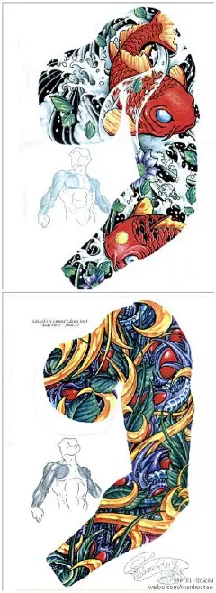 陶叔一起分享（东方文化）日本把中国色彩的纹身也做到了极致@北坤人素材-5