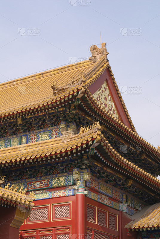 故宫,塔,几乎,大门,中环,太和殿,山形...
