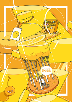 Lemonster采集到卡通插画
