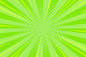 Green comic background with zoom lines and halftone