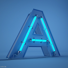 清风GGE采集到c4d/3d/字体