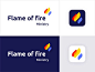 Flame of fire - Logo Design by Benjamin Oberemok on Dribbble