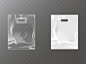 透明白色塑料或铝箔袋，带挂孔