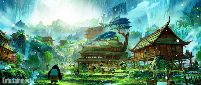 《功夫熊猫3》曝光全新艺术概念设计图！....