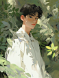 jaygardner_Impressionism_Young_man_in_white_shirtby_Oscar-Claud_842602a0-8711-4d35-8dd1-d08e7b894498