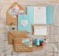 crafty wedding invites by Blue Eye Brown Eye #采集大赛#