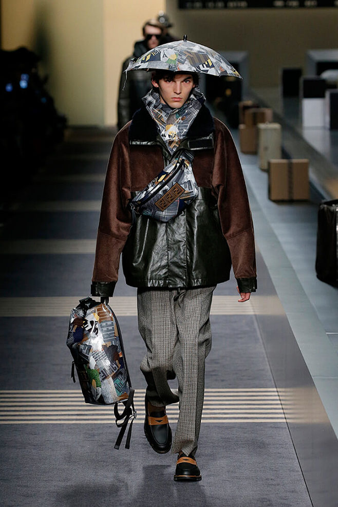 FENDI 2018秋冬男装时装秀   ...