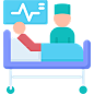 Surgery room free icon 手术室 医生与患者 床位
