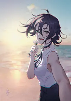 #电锯人 花与好女人 - 免礼的插画