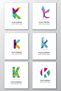 字母K创意logo设计模板