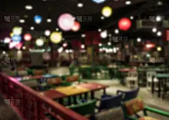 时尚,餐馆,运动模糊,食品集市,美,灯笼,座位,水平画幅,无人,椅子