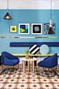 新古典装修设计简约客厅装饰画#沙发椅子#