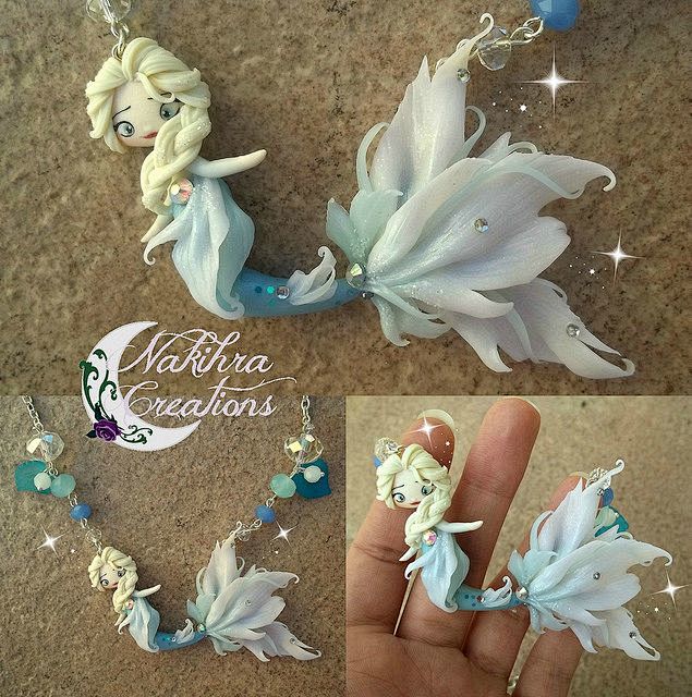 Elsa mermaid polymer...