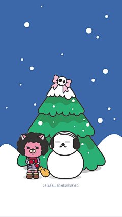 好久没分享壁纸了今天立冬，于是画了冬季主题的小卡片，已经送去印刷啦，顺便做了三张壁纸~~~早上起床太困难了~只想呆在温暖的被窝里等春天