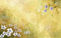 温馨浪漫淡雅唯美花草高清背景  插画背景